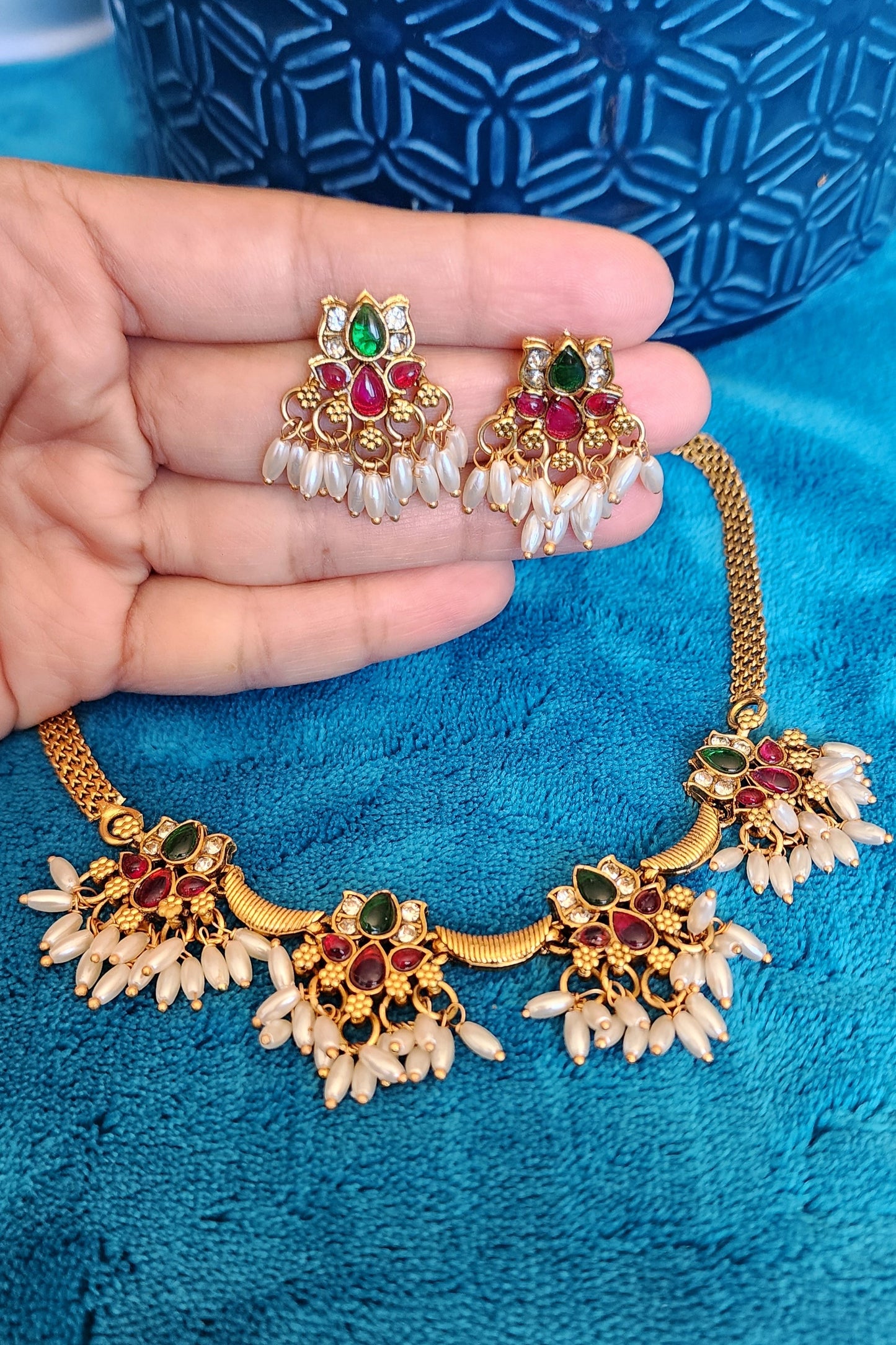 Gemstone Elegance Necklace & Set