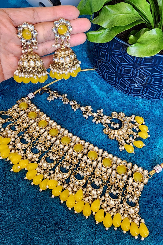 3 Piece Golden Glow Yellow Jewelry Set