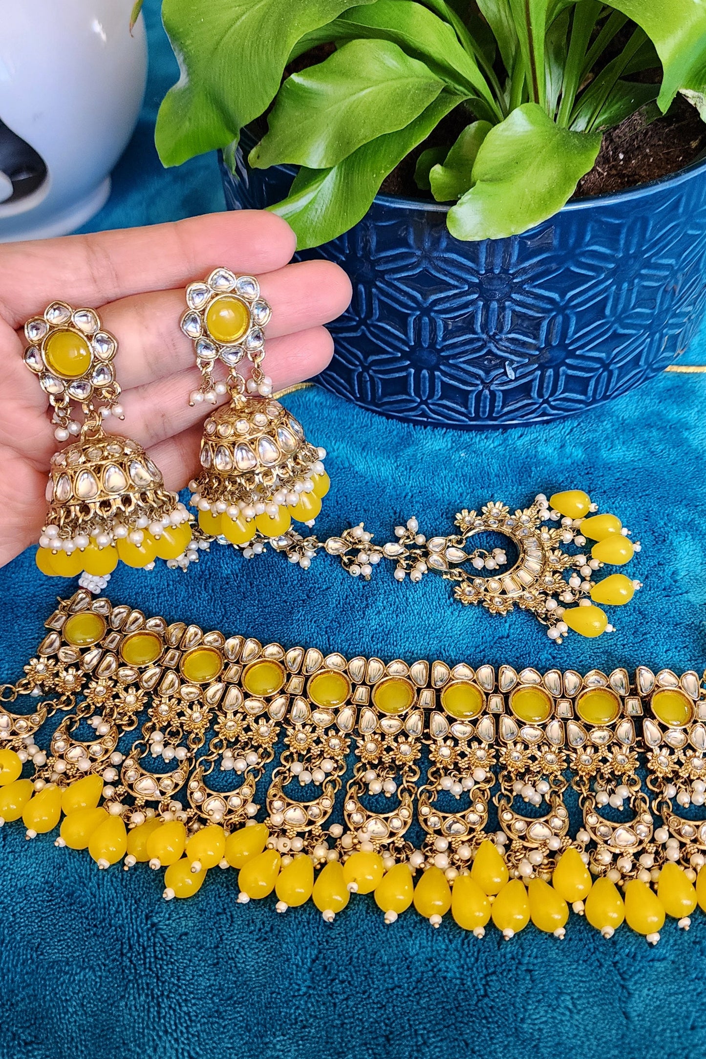 3 Piece Golden Glow Yellow Jewelry Set